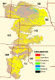 Map showing land-cover classification for the High Plains area..