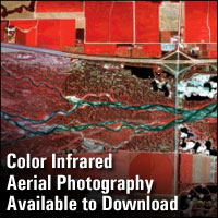 View and download color infrared photographs. 